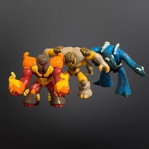 3 Vintage Gormiti Series 2 Misterioso Cavaliere Figures 1.5" B4